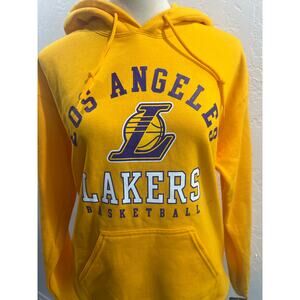 Los Angeles Lakers NBA Hoodie Sweatshirt Small Yellow Gold Basketball Fan Gear